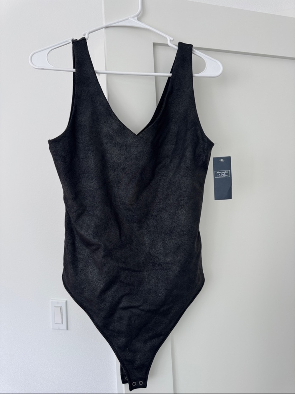Abercrombie & Fitch Black V-Neck Bodysuit